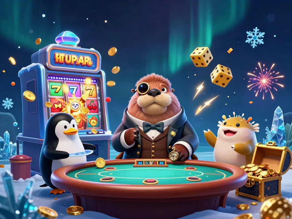 Engage with positanorestaurants' underwater poker action featuring a jolly walrus, sophisticated dealer and dynamic game elements.