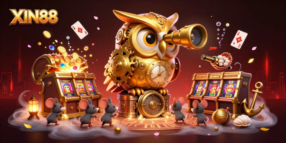 XIN88 offers thrilling gaming experiences with a vibrant scene capturing casino adventures and excitement.