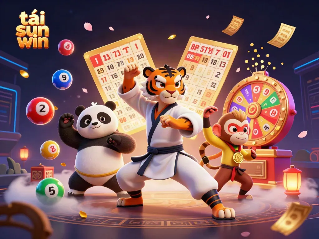 Experience fun with tải sun win as characters celebrate vibrant gambling activities in 3D!