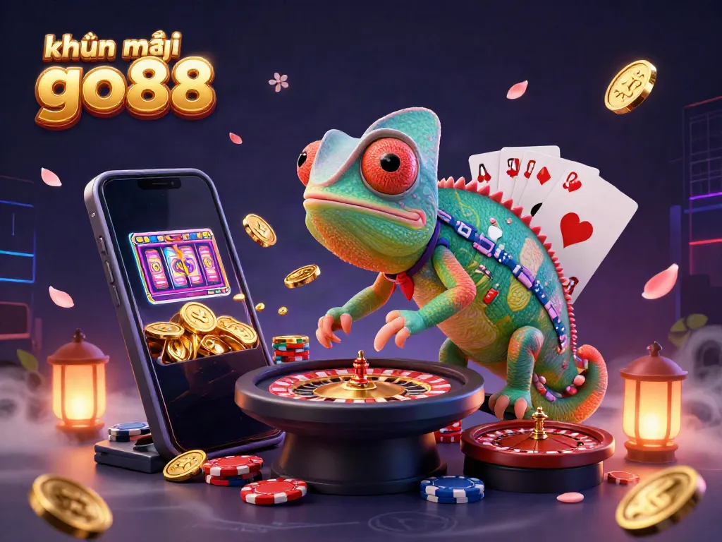 Experience exciting khuyến mãi go88 with the dynamic chameleon casino owner and vibrant gaming elements.
