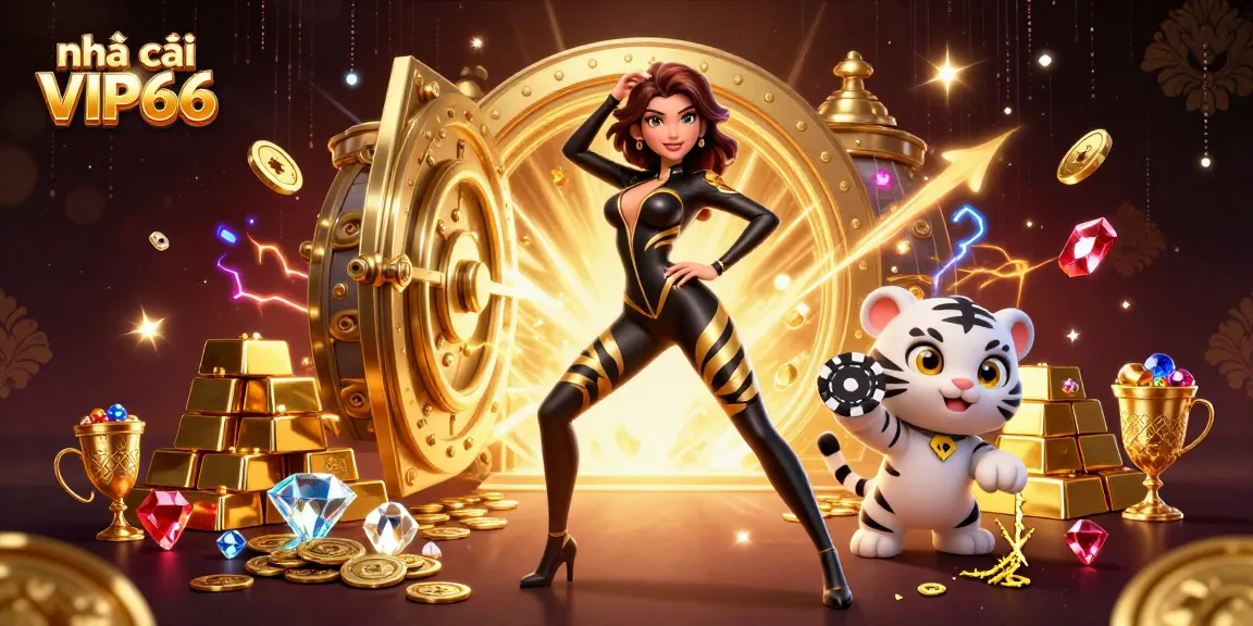 Engage in thrilling gaming action at nhà cái VIP66 with sparkling gems and dynamic characters!