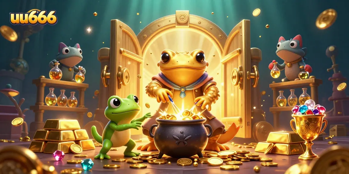 Spin and win with uu666 in an enchanting casino themed digital illustration.