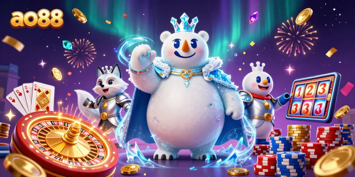 Experience the excitement of ao88 with vibrant games and rich visuals in a captivating casino scene.