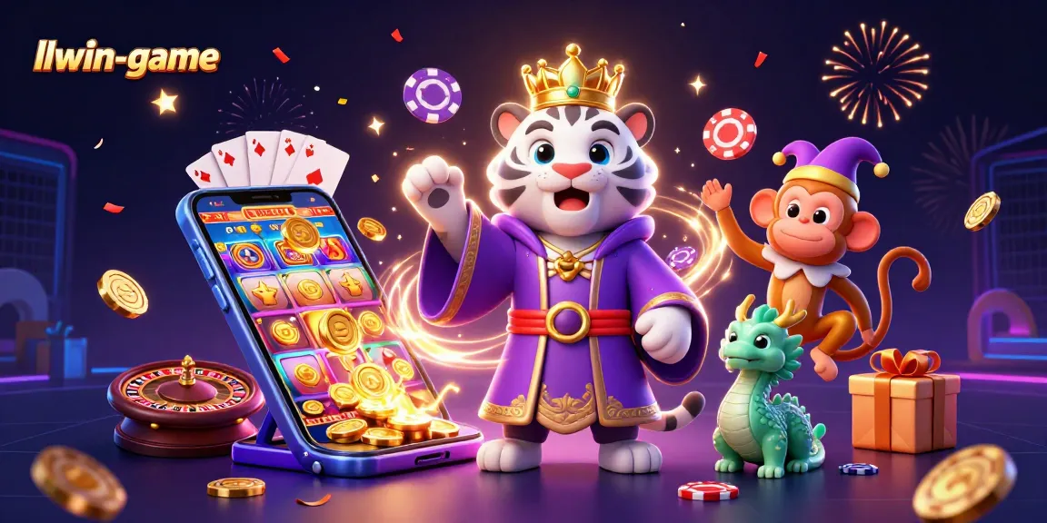 Experience thrilling gameplay at llwin-game with captivating 3D casino characters and vibrant slot elements.