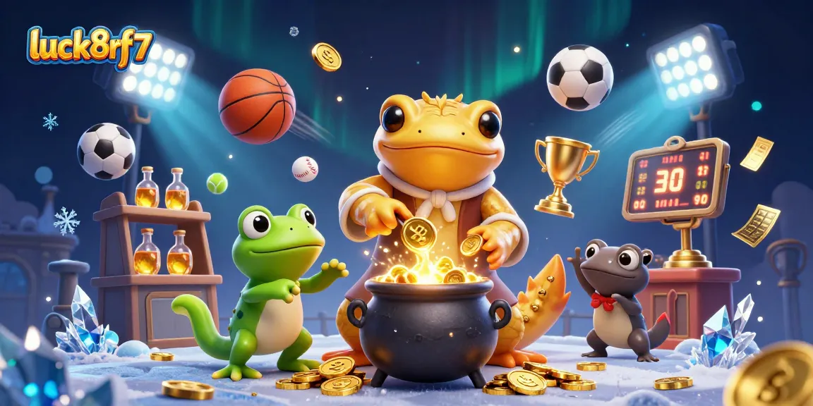 Experience luck8rf7 in this captivating casino scene of alchemy and sports betting.