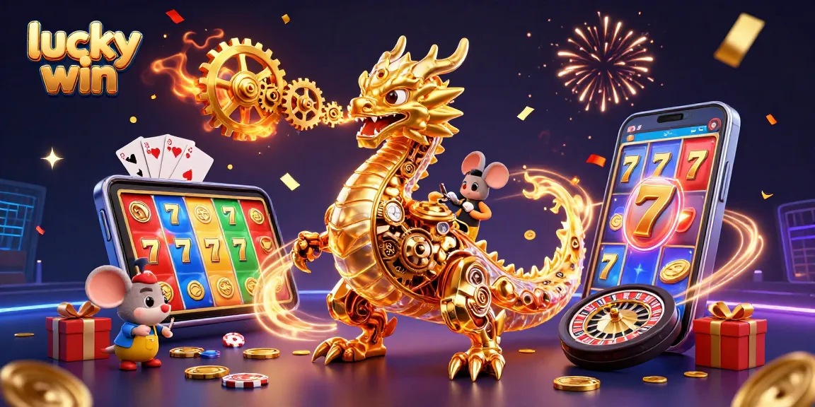 Experience the excitement of lucky win in a vibrant casino scene with stunning visual details.